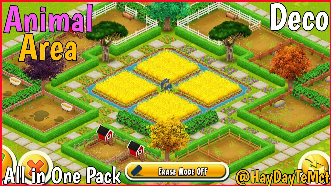 Farm Decoration Hay Day Animals🐮🐷🐔 YouTube