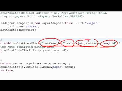News 7: onListItemClick