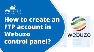 How to create an FTP account in Webuzo control panel?