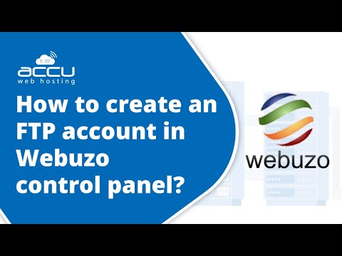 How to create an FTP account in Webuzo control panel?