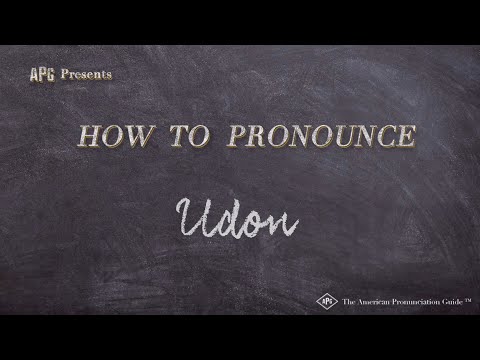 How To Pronounce Yaki Udon