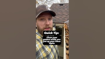 Quick Tip (Clean Gutters When Putting Up Xmas Lights) #christmas #gutters