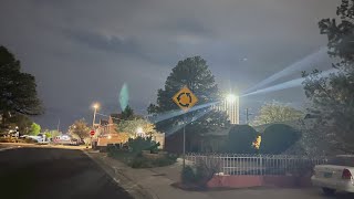 Spotlights on old 'Bank of the West' building keeping one Albuquerque neighborhood up at night