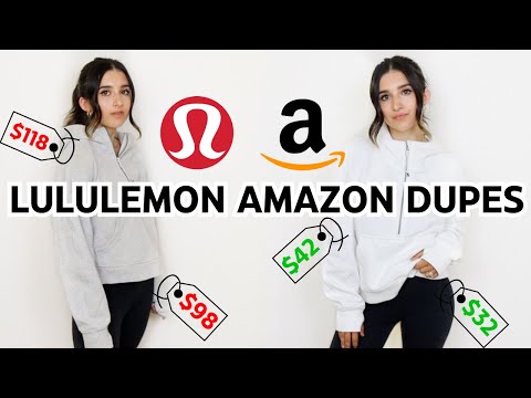 Lululemon VS Amazon - BEST Lululemon Dupes From AMAZON! Scuba Sweatshirt, Align Leggings, Joggers