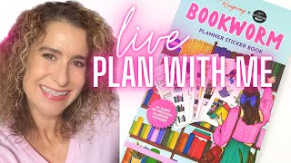 Bookworm PLAN with me LIVE in Happy Planner!