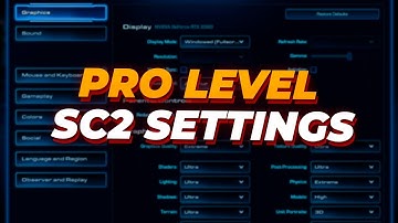 BEST STARCRAFT 2 SETTINGS To play like a PRO (FULL GUIDE)