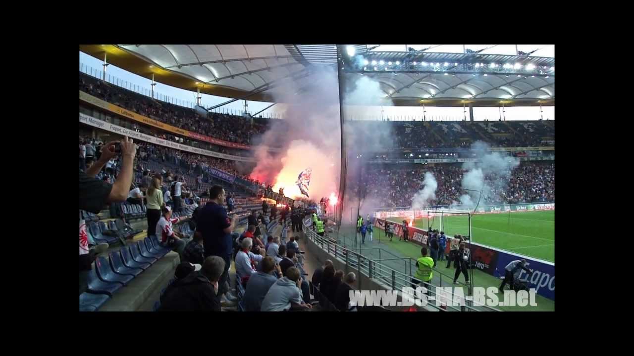 [HD] Eintracht Frankfurt - Hansa Rostock Pyro - YouTube