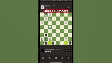 Chess Blunder | #chess #chessgame #checkmate #chesscom #shorts #gothamchess