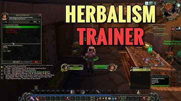 Ironforge Herbalism Trainer Location (WoW Classic)