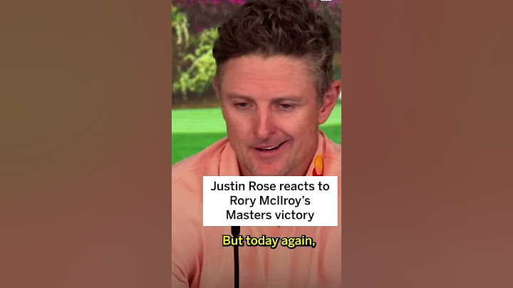 Justin Rose Reacts to Rory McIlroy’s Masters Win – ‘What a Moment!’ ⛳️🏆👏