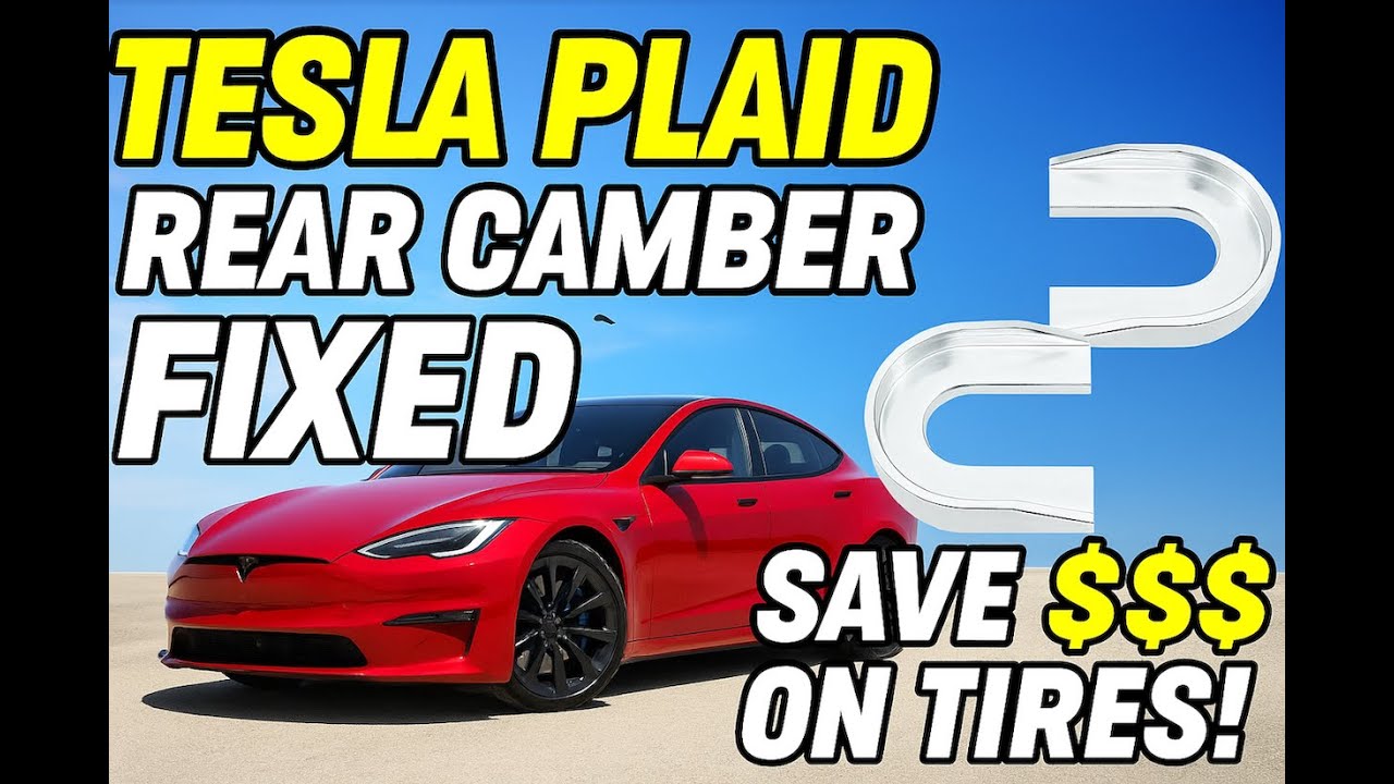 2021 Tesla Plaid Camber Adjustment with Shims | Prevent Expensive Tire Wear!