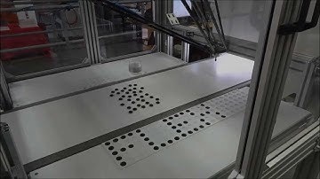 ABB IRB360 FlexPicker - Inscription of Characters in the Matrix (via Bluetooth)