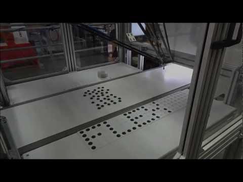 ABB IRB360 FlexPicker - Inscription of Characters in the Matrix (via Bluetooth)