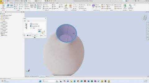 34 - Shell Feature | 3D Modeling | Autodesk Inventor Professional Tutorial