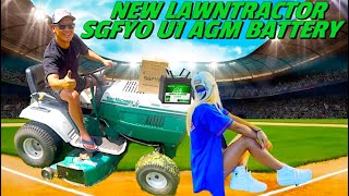 SGFYO U1 Riding Lawn Mower Battery 12V 25Ah 360CCA Maintenance Free AGM LawnTractor Battery