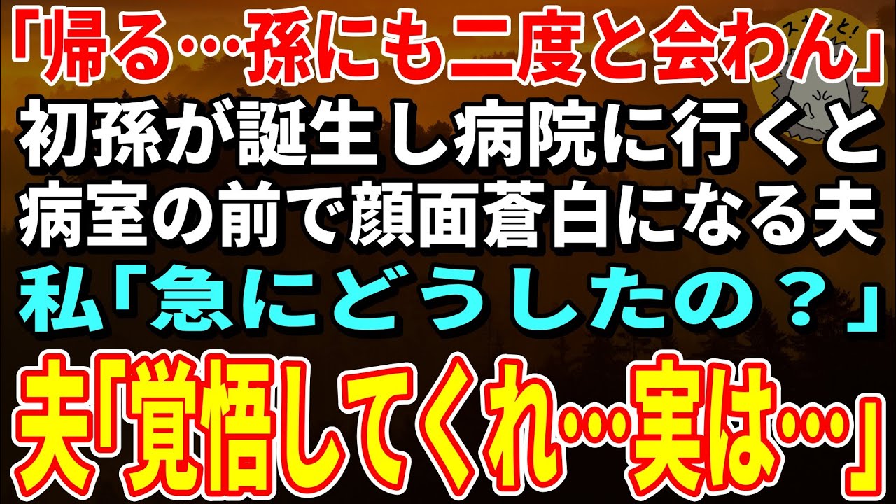 【スカッとする話】「今すぐ帰るぞ！」初孫が誕生し病院に行くと病室の前で顔面蒼白になる夫→理由を聞いた私は絶句した【朗読】【シニア】