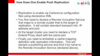Celebrity The Coherence Incubator - Push Replication Pattern Overview Wealth