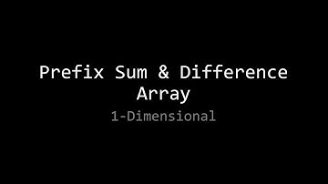Prefix Sum Differ Array 1D