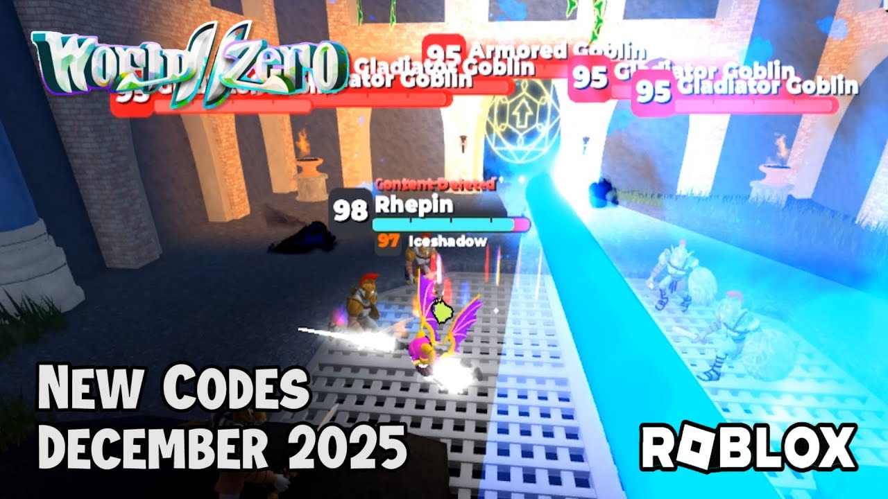 Новые коды для Roblox World Zero, декабрь 2025 года.