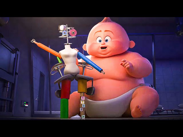 INCREDIBLES 2 All Movie Clips - Baby Jack Jack Superpowers (2018