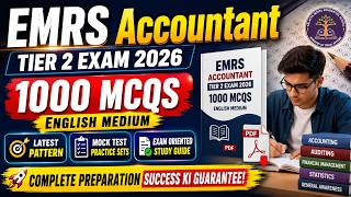 EMRS Accountant Tier 2 Exam 2026 eBook PDF | 1000 MCQs English Medium Download