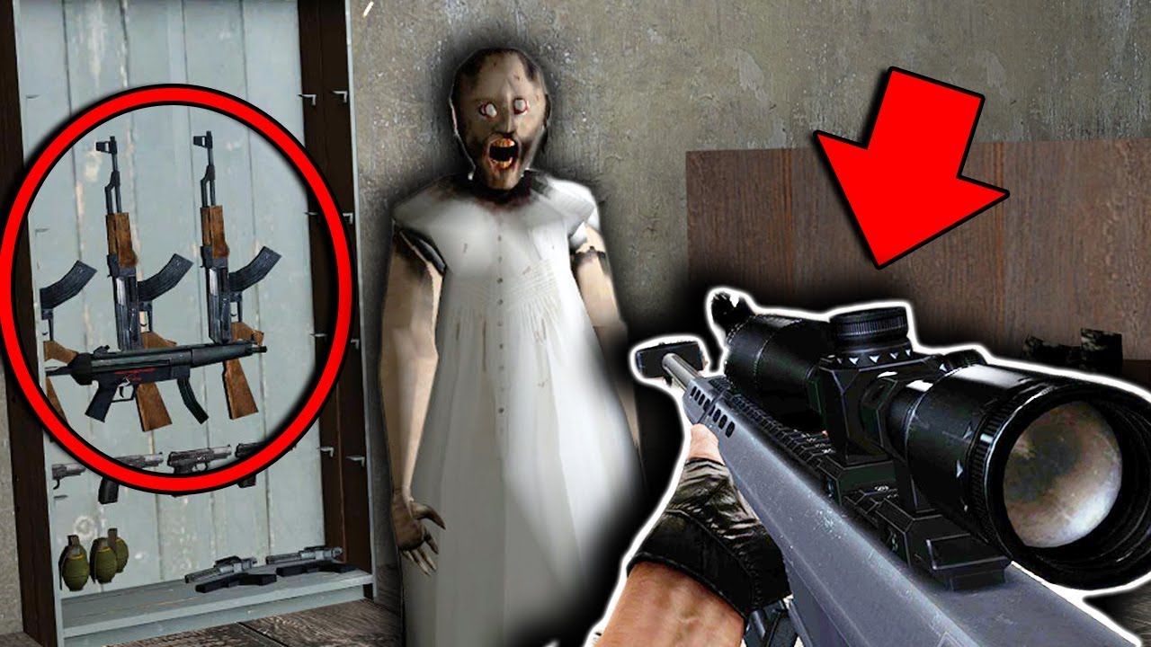 NEW HIDDEN WEAPONS in Granny Horror Game! (GUN MOD in Granny Mobile Horror Game)