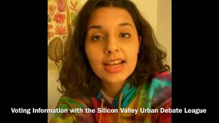 Voting Information With Silicon Valley Urban Debate League Students