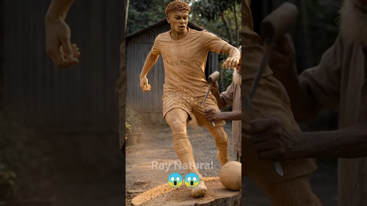 Lamine Yamal Famous wood Carving 🙄 Haaland wood art and craft 😱Wood working 