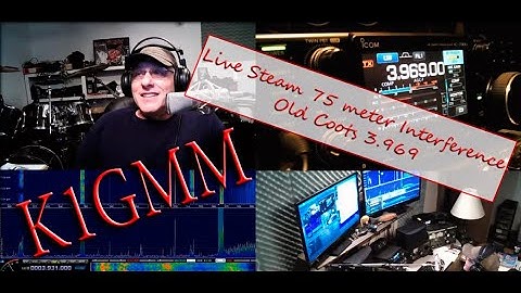 Ham Radio Live Stream w/K1GMM Weird Interference on 80 Meters Old Coots Freq