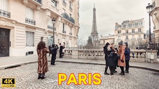 Paris France, Eiffel Tower 4K Walk and I show you how to get on this beautiful Spot!