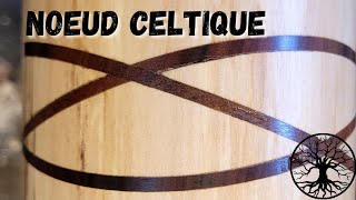 Tournage d'un noeud celtique en bois