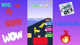 Stack Colors gameplay nivel 98,99,100!!!!!
