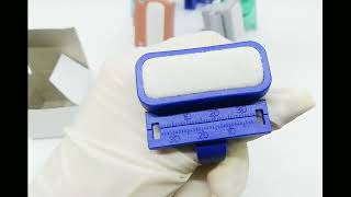 Endo Finger Ruler Dental Instruments Files Measuring Ruler Clean Holder Plastic Rings Ruler