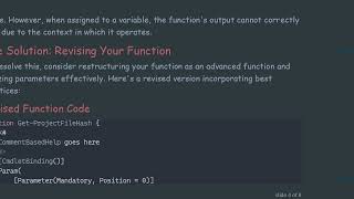 Troubleshooting: Why Your Imported Script’s Function Doesn’t Execute as Expected in PowerShell