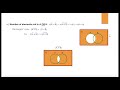 Understand formulae for number of elements in two sets (A, B)