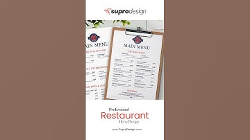 Double-Sided Restaurant Menu Design | Modern & Clean Layout for Cool Client!