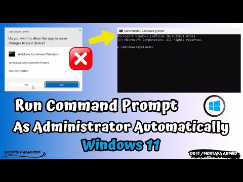How to Always Open Command Prompt As Administrator #doit_mostafa