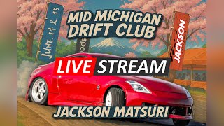 🔥 Mid Michigan Drift Club #3 Matsuri LIVE: FPV Drone Coverage, Tandems &amp; Chaos in Jackson, MI! 🚗💨