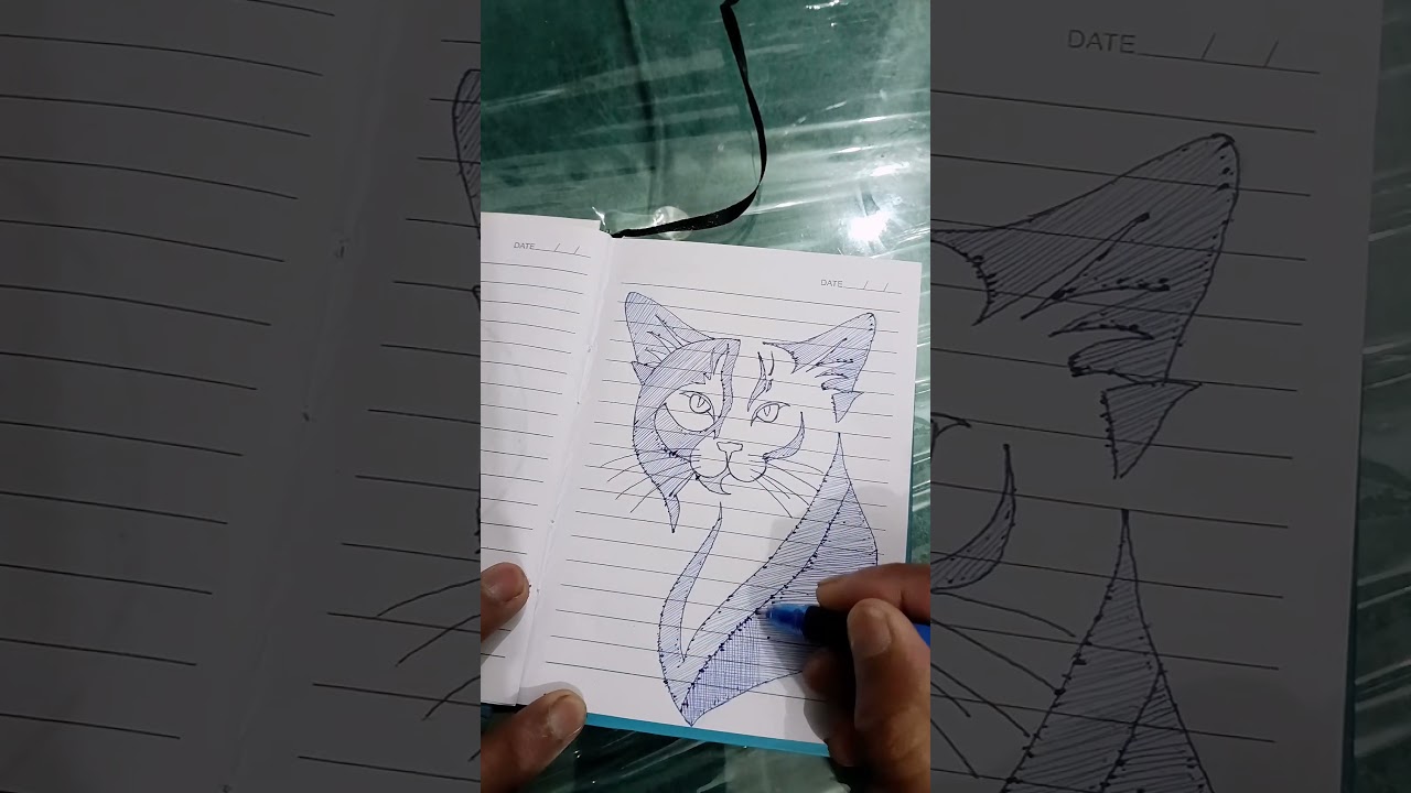 Blue Pen Magic 🖊️ ✨... 