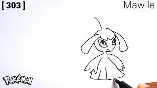 Mawile Drawing | How To Draw Pokemon No 303