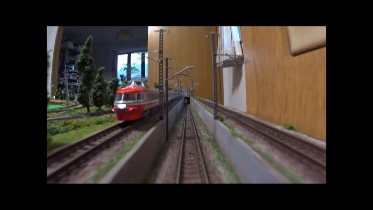 Nゲージ 地下車庫に入る 車載カメラ自作レイアウト走行動画 高画質版 Youtube