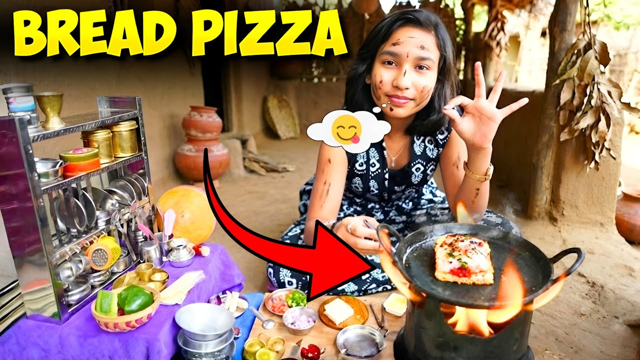 Mini Bread Pizza Cooking ๐ฅ๐๐ | Simple Recipe in 5 Minutes! ๐ฑ | #LearnWithPari
