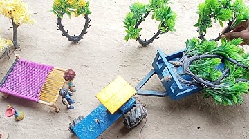 diy mini tractor trolley loading new technology science project @MS mini lab #minicreative