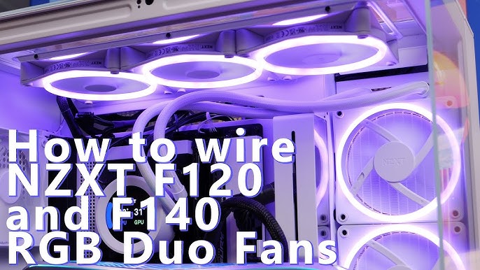 How to connect NZXT F120 and F140 Core RGB Fans 