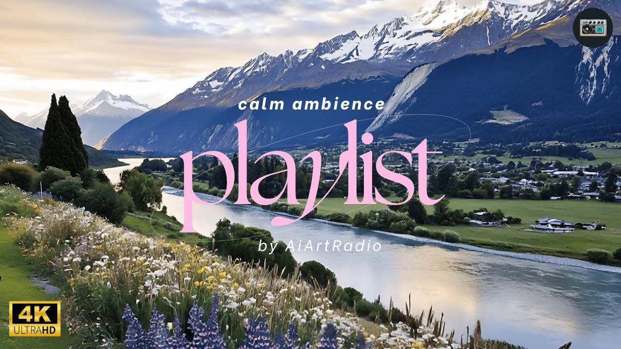 Serenity in Bloom | Ambient Music and AI Generated Panoramic Views