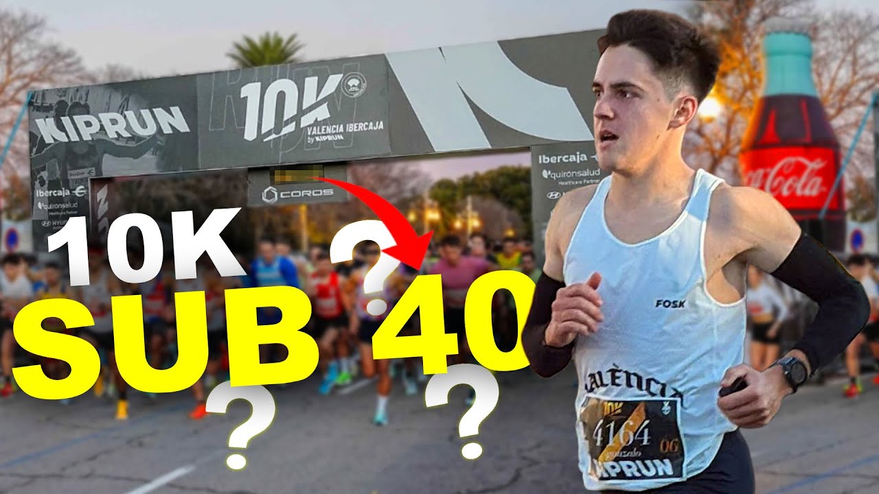 Corro MIS 10KM MÁS RÁPIDOS...¿consigo BAJAR DE 40 MINUTOS? | 10K VALENCIA IBERCAJA 2026