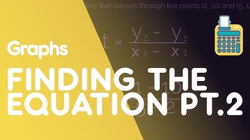 Finding The Equation Of A Line Through 2 Points PART 2 | Graphs | Maths | FuseSchool