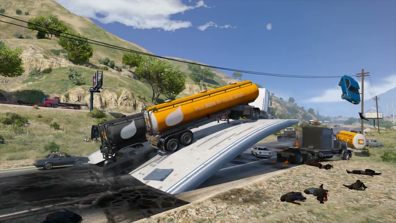 Los Santos NPC Highway Stunt Jump - Grand Theft Auto V 2025.11.29