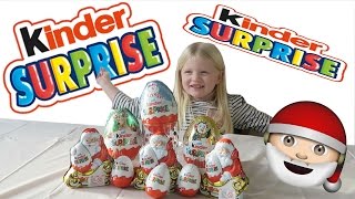 CHRISTMAS KINDER SURPRISE EGG OPENING WITH OLIVIA