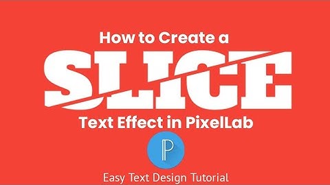Sliced Text Effect Tutorial in PixelLab (EASY)